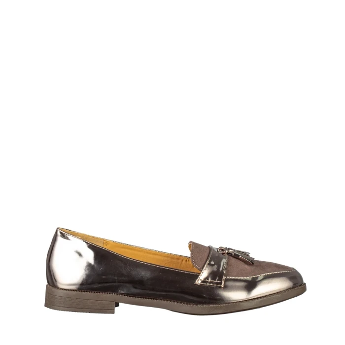 Дамски мокасини Thalia сиви