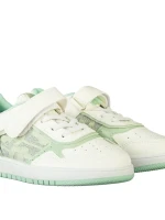 Детски спортни обувки  зелени от еко кожа  Icala