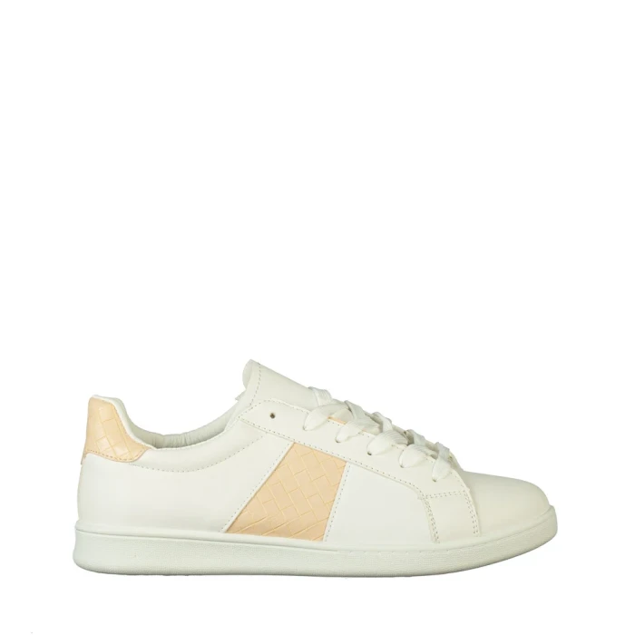 Дамски спортни обувки Sezia бели с бежово