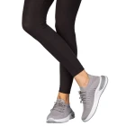 Дамски спортни обувки  сиви  от текстилен материал  Moretti