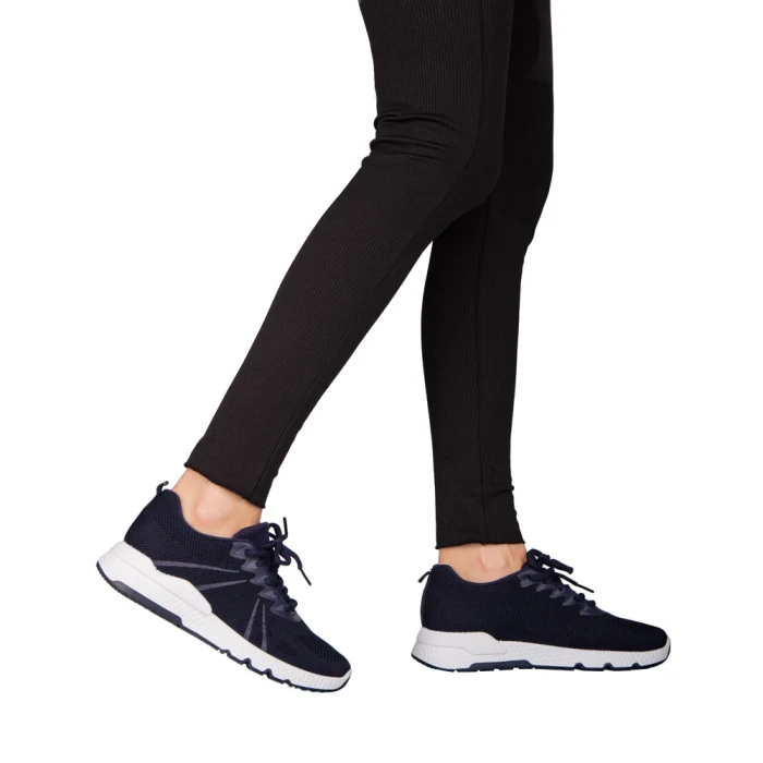 Дамски спортни обувки  сини  от текстилен материал  Bicoz