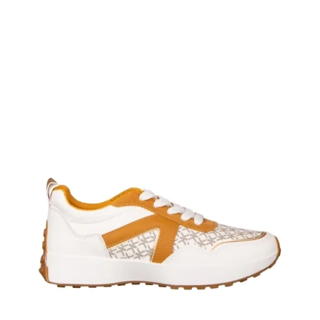 Дамски спортни обувки  бели  от еко кожа Mirafa