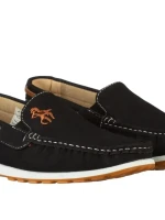 Мъжки мокасини черни от еко кожа Sambe