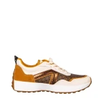 Дамски спортни обувки  камел от еко кожа Mirafa