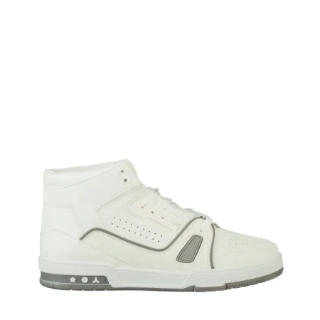 Мъжки спортни обувки бели  от еко кожа  Lionari