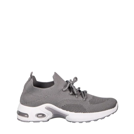 Дамски спортни обувки  сиви  от текстилен материал  Fepa