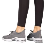 Дамски спортни обувки  сиви  от текстилен материал  Fepa