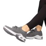 Дамски спортни обувки  сиви  от текстилен материал  Fepa