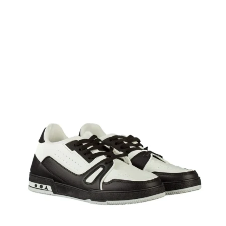 Мъжки спортни обувки черни от еко кожа Mezon