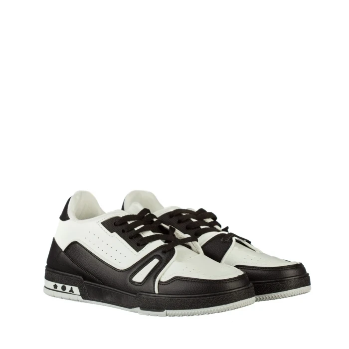 Мъжки спортни обувки черни от еко кожа Mezon