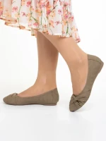 Дамски балерини каки  от еко кожа Lerina