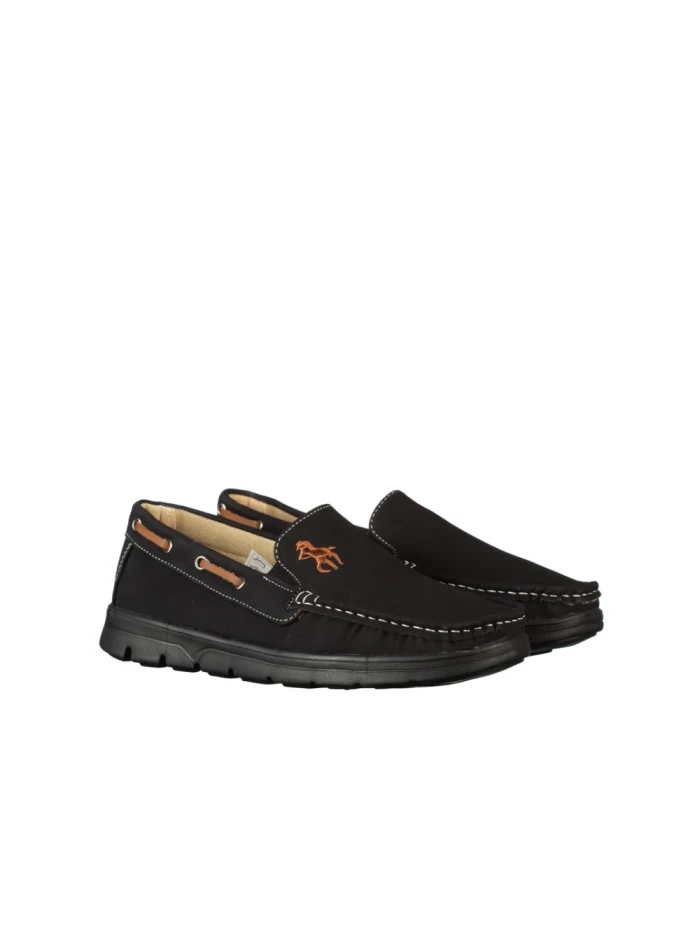 Мъжки мокасини черни от еко кожа Tope