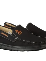 Мъжки мокасини черни от еко кожа Tope