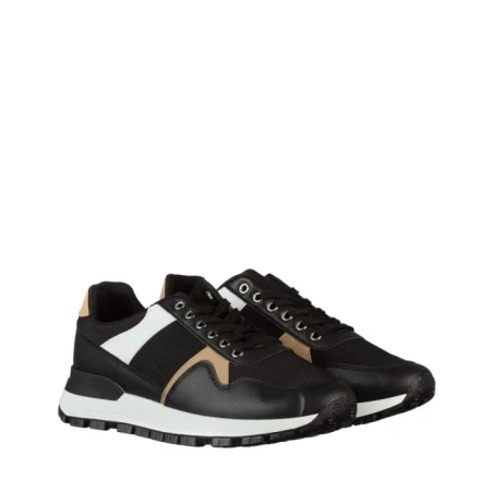 Мъжки спортни обувки черни от еко кожа Dardim