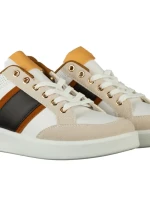 Мъжки спортни обувки кафяви  от еко кожа Zurano