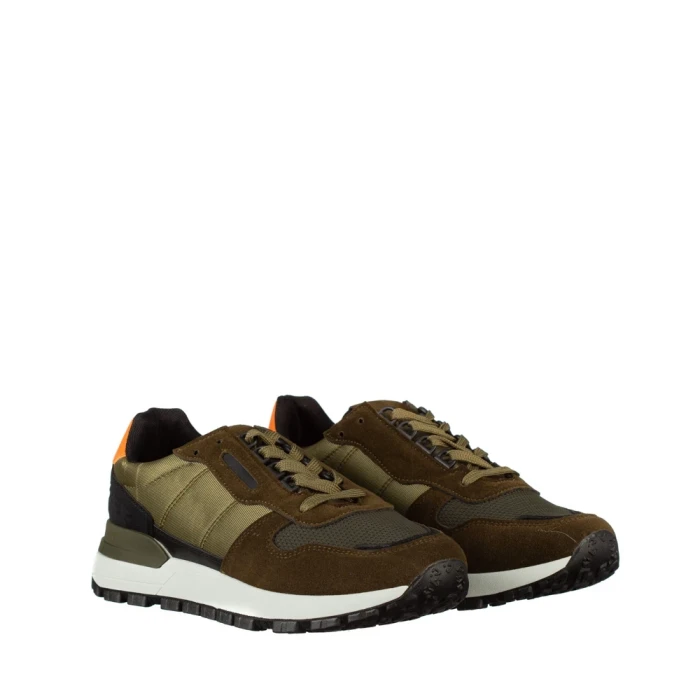 Мъжки спортни обувки зелени от текстилен материал  Aiman