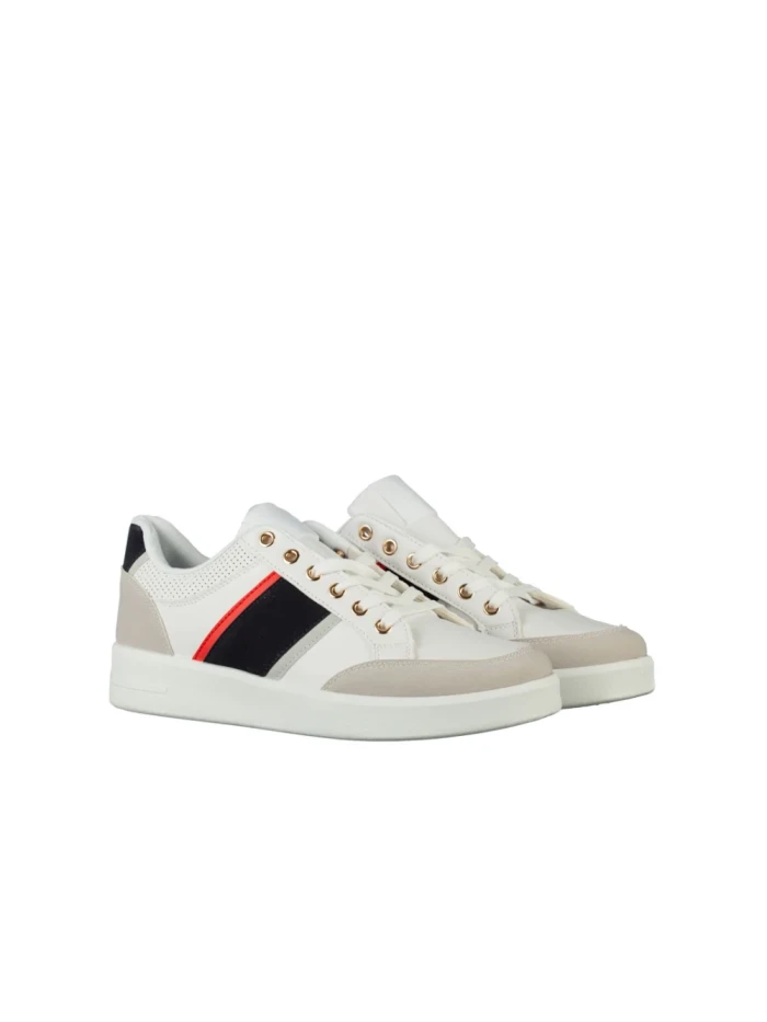 Мъжки спортни обувки сини  от еко кожа Zurano