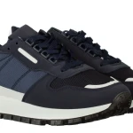 Мъжки спортни обувки сини  от текстилен материал  Aiman