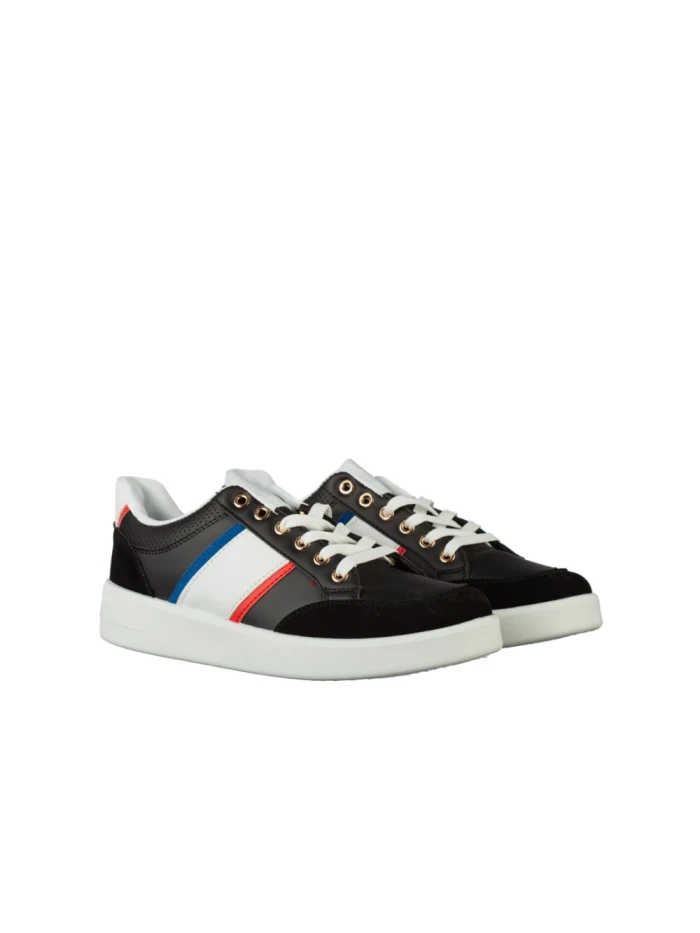 Мъжки спортни обувки черни от еко кожа Zurano