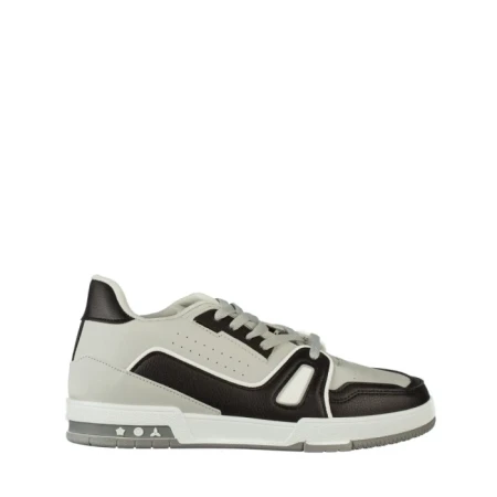 Мъжки спортни обувки сиви  от еко кожа Mezon