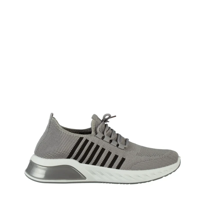 Мъжки спортни обувки сиви  от текстилен материал  Dulis