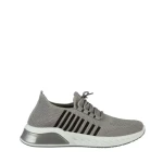 Мъжки спортни обувки сиви  от текстилен материал  Dulis