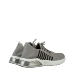 Мъжки спортни обувки сиви  от текстилен материал  Dulis