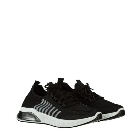 Мъжки спортни обувки черни от текстилен материал  Dulis
