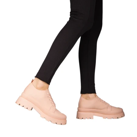 Дамски спортни обувки  розови  от текстилен материал  Genie