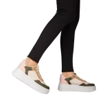 Дамски спортни обувки  зелени от еко кожа  Medar