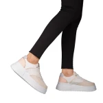 Дамски спортни обувки  розови  от еко кожа  Oрозови o