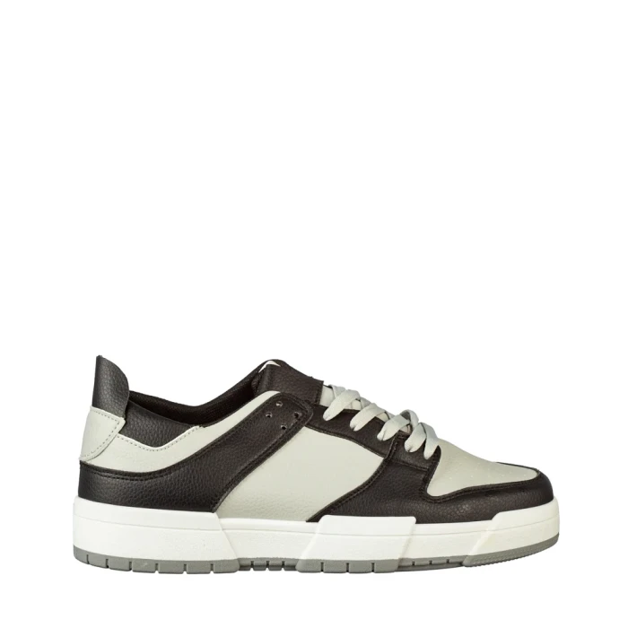 Мъжки спортни обувки сиви  от еко кожа  Kitu