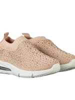 Детски спортни обувки  розови  от текстилен материал  Iutaf