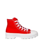 Дамски кецове червени от текстилен материал  Roses