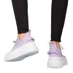 Дамски кецове лилави  от текстилен материал  Pope