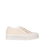 Дамски кецове бежови  от текстилен материал  Tranta