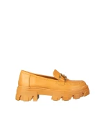 Дамски мокасини камел  от еко кожа  Mantiq