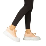 Дамски кецове  розови  от текстилен материал  Pope