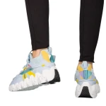 Дамски спортни обувки черни от еко кожа и текстилен материал Gingero