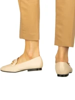 Дамски мокасини бежови  от еко кожа  Namari