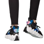 Дамски спортни обувки черни от еко кожа и текстилен материал Gingero