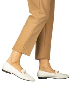 Дамски мокасини бели  от еко кожа  Namari