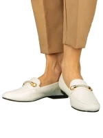 Дамски мокасини бели  от еко кожа  Namari