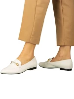 Дамски мокасини бели  от еко кожа  Namari