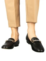 Дамски мокасини черни от еко кожа  Namari