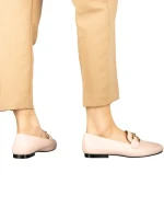 Дамски мокасини розови  от еко кожа  Hucci