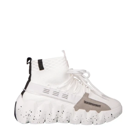 Дамски спортни обувки бели  от текстилен материал  Meil