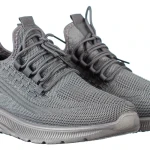 Мъжки спортни обувки тъмно сиви от текстилен материал Lugo