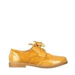 Дамски обувки casual без ток от еко кожа камел Bergo