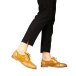 Дамски обувки casual без ток от еко кожа камел Bergo